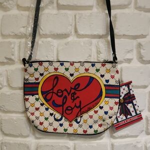 Brighton Holiday Love & Joy Crossbody Pouch Purse